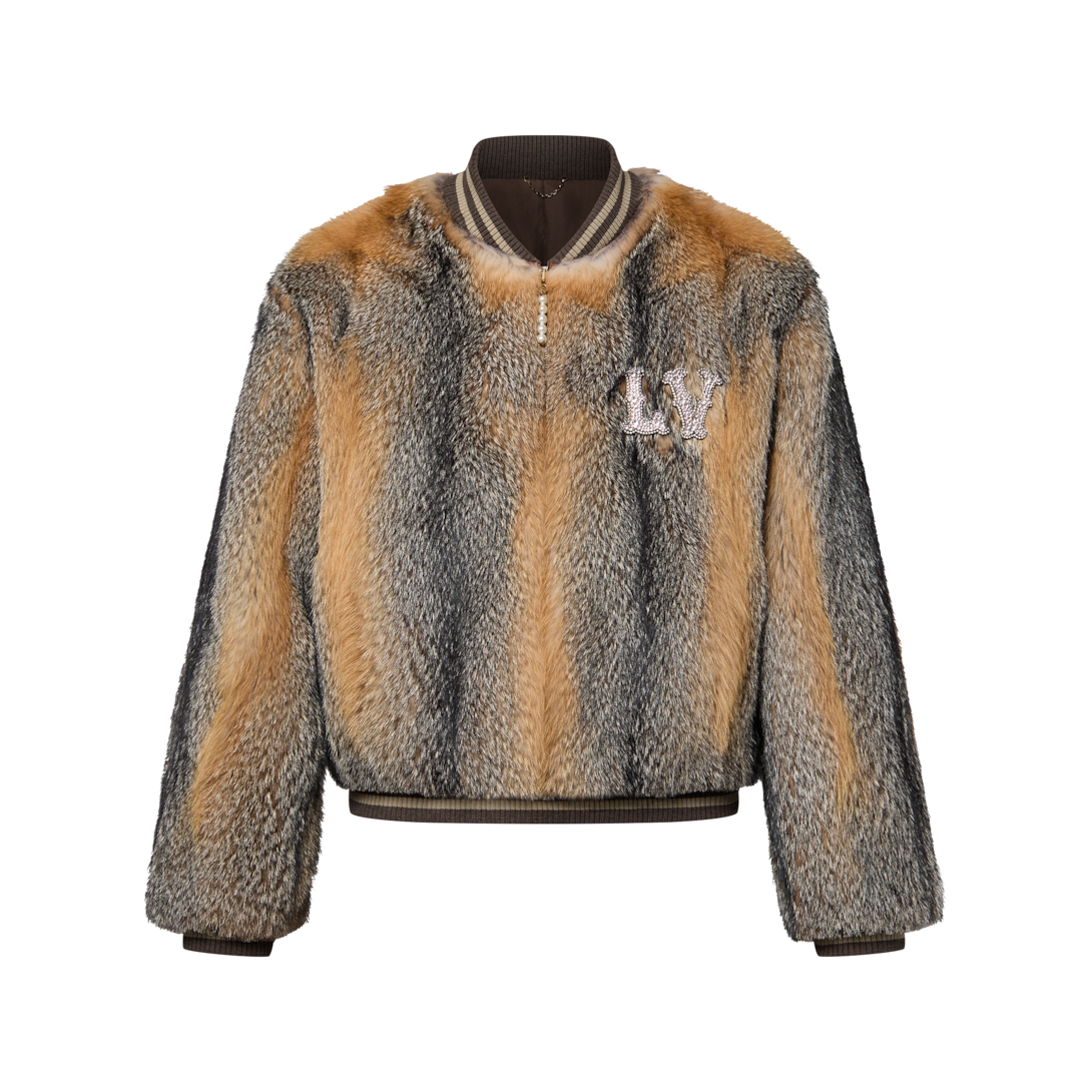 美品　LOUISVUITTON ヴィトン　フォックスファー　ブルゾン　ジャケット LOUIS VUITTON ルイヴィトン HIL10ETKX モノグラムミンクファー